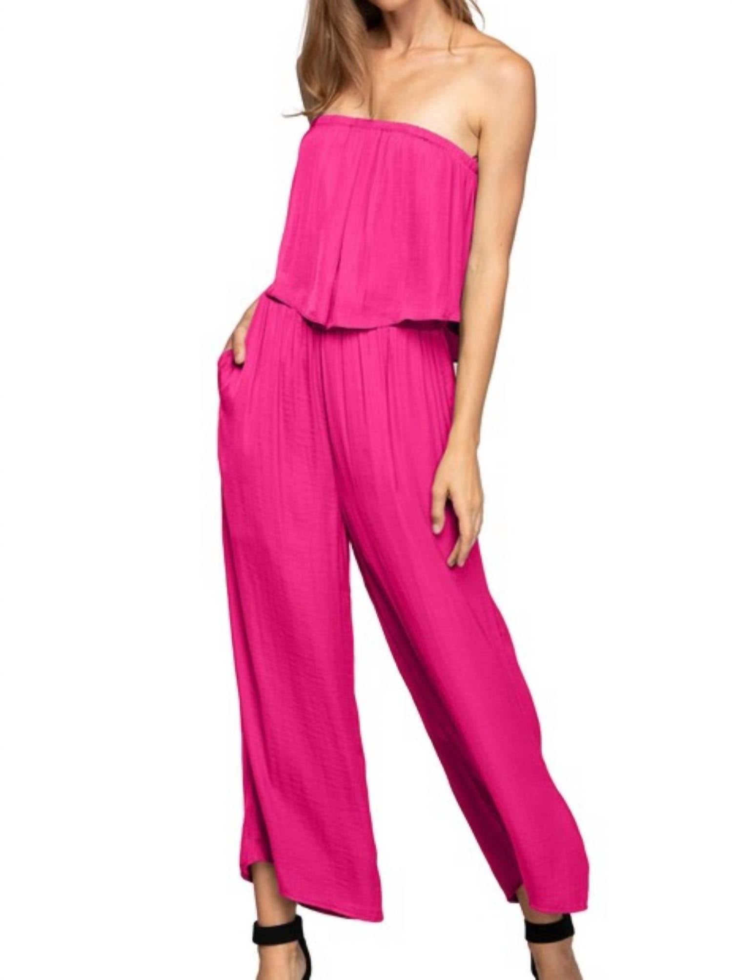 Многослойный укороченный комбинезон в ярко-розовом цвете Naked zebra
Многослойный укороченный комбинезон в ярко-розовом цвете Naked zebra