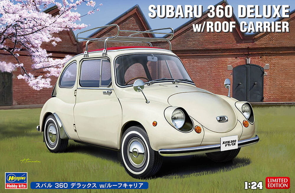 Subaru 360 Deluxe с багажником на крыше 1:24 Hasegawa 20622
Subaru 360 Deluxe с багажником на крыше 1:24 Hasegawa 20622