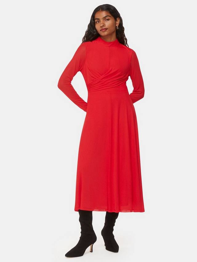 Миниатюрное платье макси с рюшами от арабеллы Whistles, красный
Миниатюрное платье макси с рюшами от арабеллы Whistles, красный