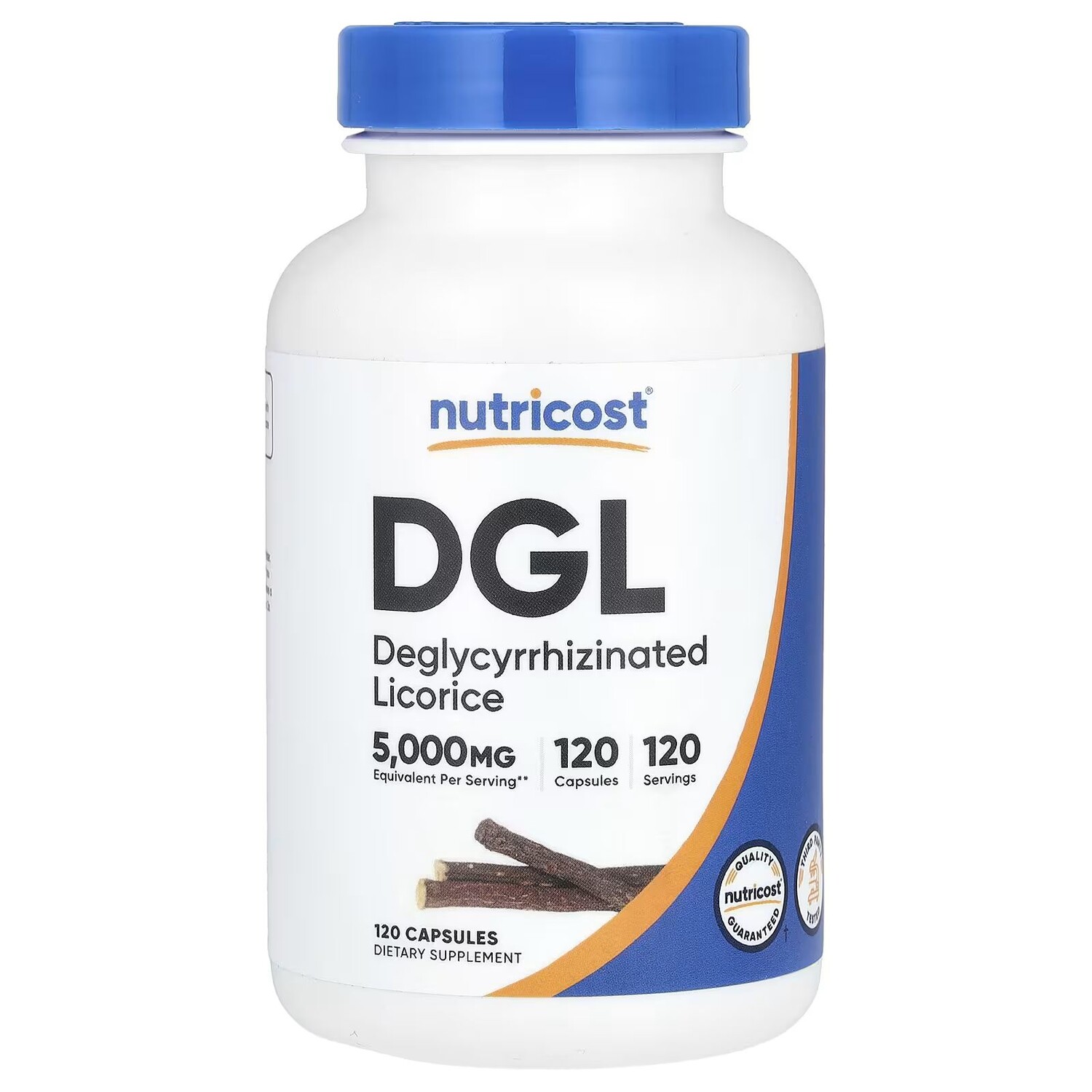 DGL, 5000 мг, 120 капсул Nutricost
DGL, 5000 мг, 120 капсул Nutricost
