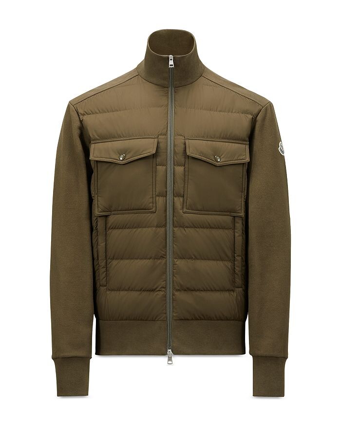 Moncler Стеганый пуховик вязаный кардиган на молнии, зеленый
Moncler Стеганый пуховик вязаный кардиган на молнии, зеленый