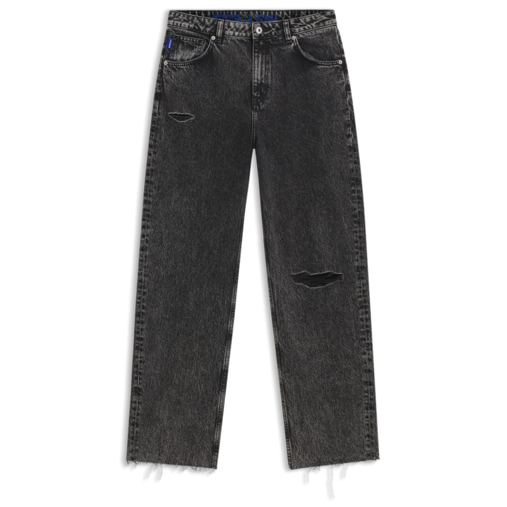 Черные джинсы свободного кроя из плотного денима HUGO, черный
Черные джинсы свободного кроя из плотного денима HUGO, черный