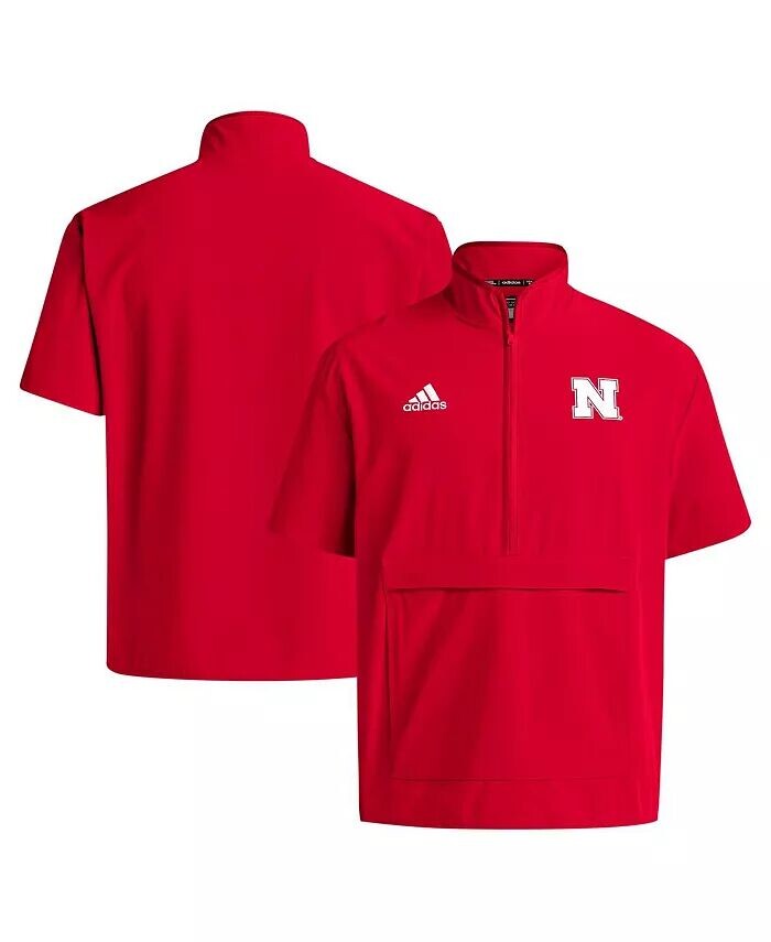 Мужская куртка Scarlet Nebraska Huskers Coaches Sideline Half-Zip с коротким рукавом adidas
Мужская куртка Scarlet Nebraska Huskers Coaches Sideline Half-Zip с коротким рукавом adidas