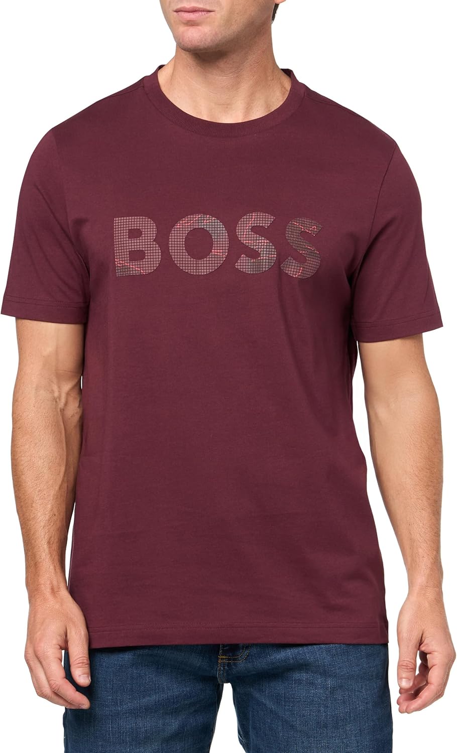 Мужская хлопковая футболка с большим текстурированным логотипом BOSS, Black Cherry, Черный, Мужская хлопковая футболка с большим текстурированным логотипом BOSS, Black Cherry
Мужская хлопковая футболка с большим текстурированным логотипом BOSS, Black Cherry, Черный, Мужская хлопковая футболка с большим текстурированным логотипом BOSS, Black Cherry