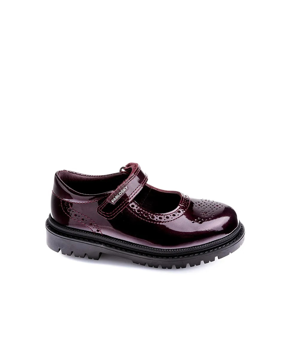 Детские кожаные туфельки с липучкой Pablosky, бордовый
Детские кожаные туфельки с липучкой Pablosky, бордовый