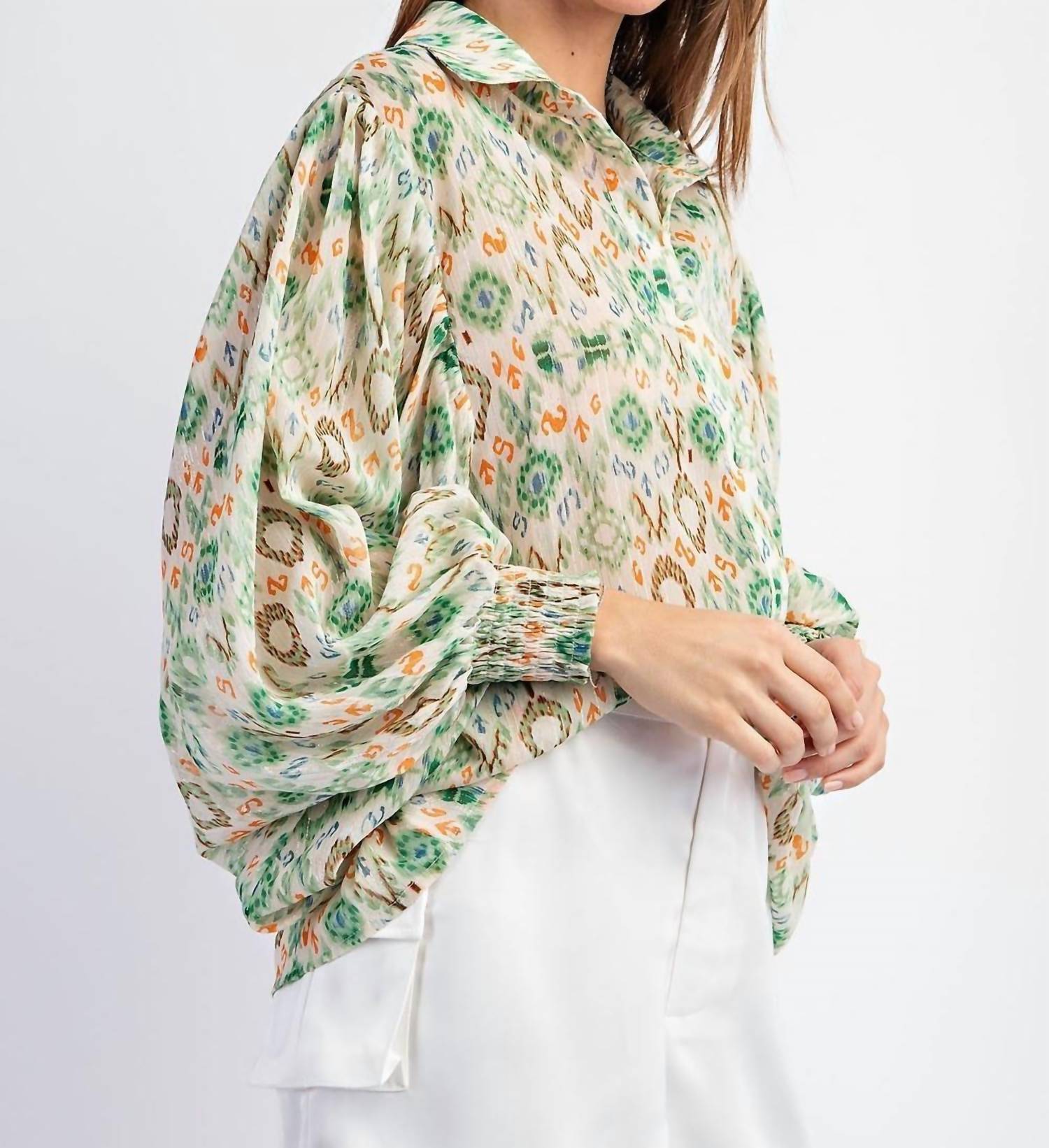 Больше никаких секретов Топ с рукавами-фонариками в цвете Multi eesome
Больше никаких секретов Топ с рукавами-фонариками в цвете Multi eesome