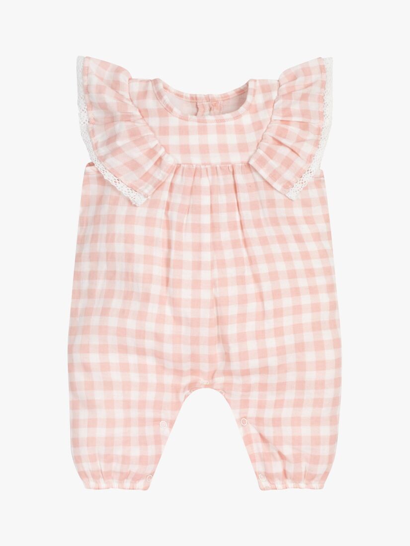 Детский комбинезон из муслина The Little Tailor, розовый клетчатый узор
Детский комбинезон из муслина The Little Tailor, розовый клетчатый узор