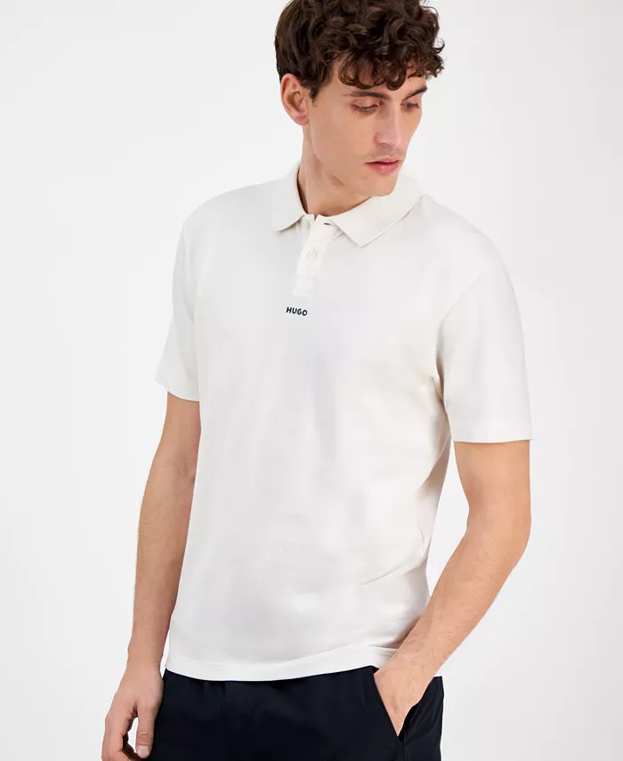 Мужская поло с коротким рукавом и логотипом Dangula свободного кроя Hugo Boss, белый
Мужская поло с коротким рукавом и логотипом Dangula свободного кроя Hugo Boss, белый