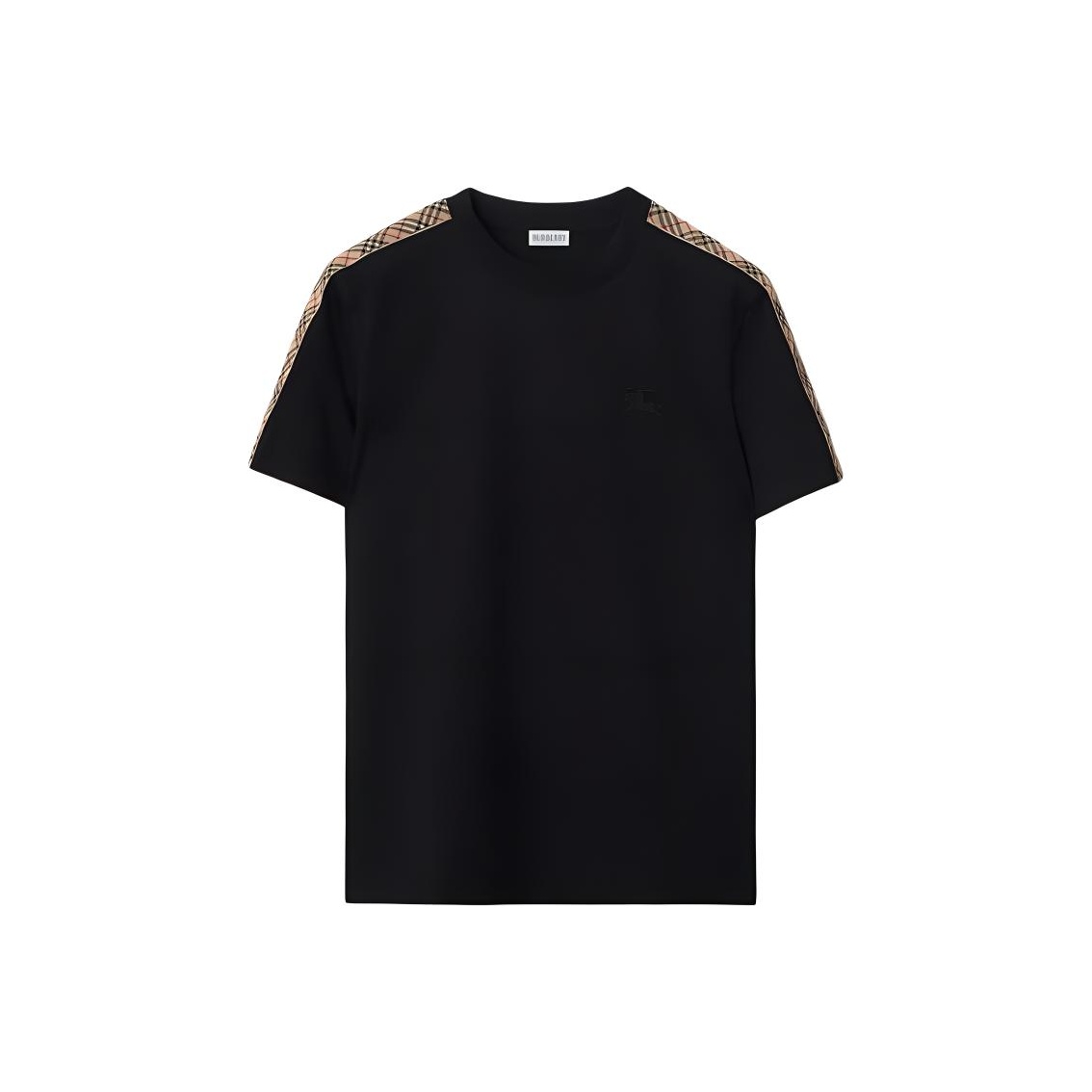 Футболка Cotton с клетчатым кантом Burberry, черный
Футболка Cotton с клетчатым кантом Burberry, черный