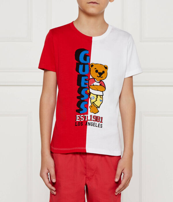 Футболка детская Guess хлопковая с рисунком, мультиколор
Футболка детская Guess хлопковая с рисунком, мультиколор