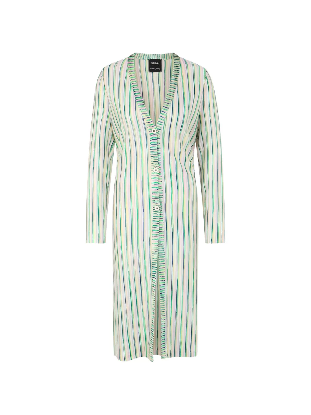 Кардиган в полоску на пуговицах Marccain, зеленый
Кардиган в полоску на пуговицах Marccain, зеленый