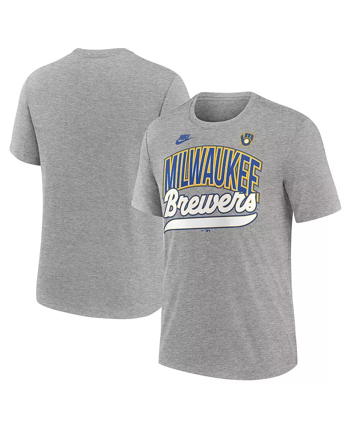 Мужская футболка Milwaukee Brewers Cooperstown Collection Retro Tri-Blend цвета хизер-серый Nike
Мужская футболка Milwaukee Brewers Cooperstown Collection Retro Tri-Blend цвета хизер-серый Nike