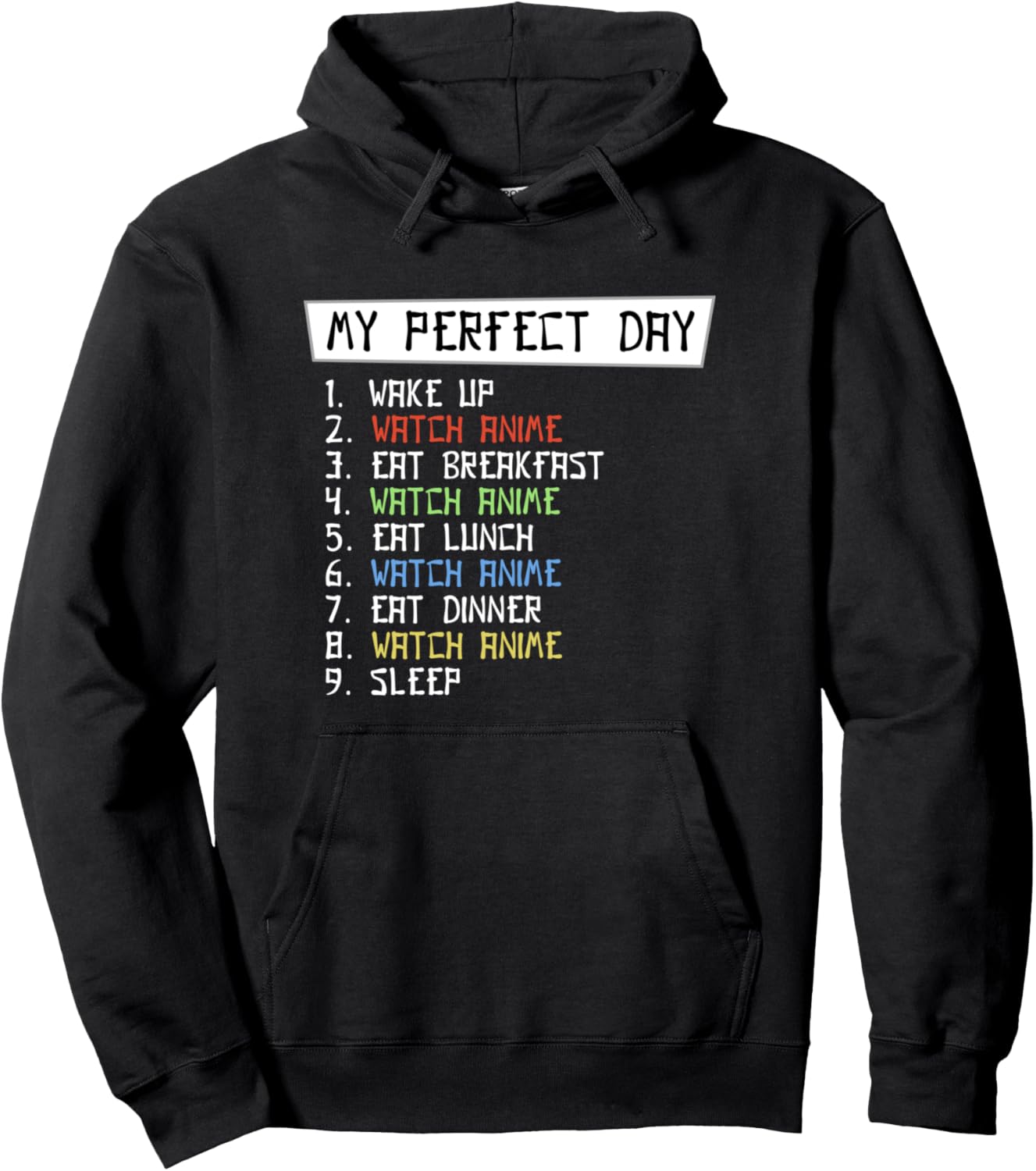 Забавная толстовка Perfect Day Watch Anime для поклонников аниме, для девочек и мальчиков-подростков Teenage Boys And Girls Anime Fan Gift, черный
Забавная толстовка Perfect Day Watch Anime для поклонников аниме, для девочек и мальчиков-подростков Teenage Boys And Girls Anime Fan Gift, черный