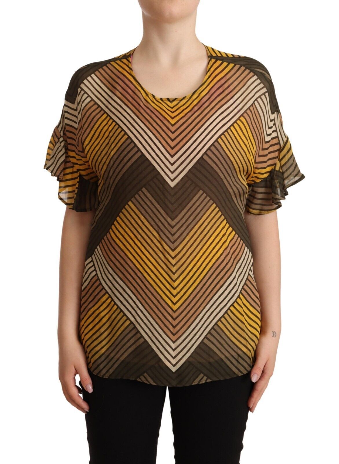 Женская блузка Twinset Stripes с короткими рукавами и круглым вырезом, мультиколор
Женская блузка Twinset Stripes с короткими рукавами и круглым вырезом, мультиколор