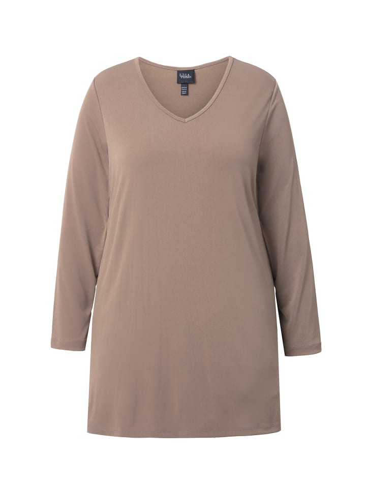 Длинная рубашка серо-коричневого цвета Ulla Popken
Длинная рубашка серо-коричневого цвета Ulla Popken