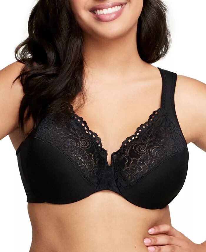 Женский бюстгальтер Wonderwire Back Close Bra 1240 для полных женщин больших размеров Glamorise, черный
Женский бюстгальтер Wonderwire Back Close Bra 1240 для полных женщин больших размеров Glamorise, черный