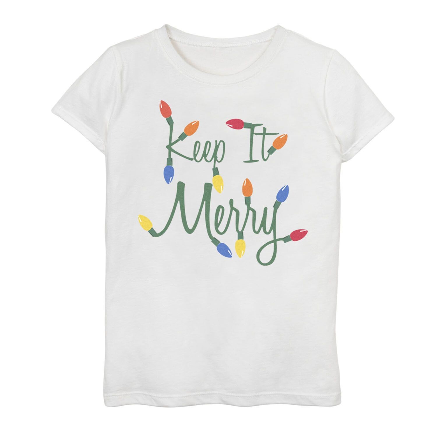 Праздничная футболка с рисунком «Keep It Merry» для девочек 7–16 лет Unbranded, белый
Праздничная футболка с рисунком «Keep It Merry» для девочек 7–16 лет Unbranded, белый