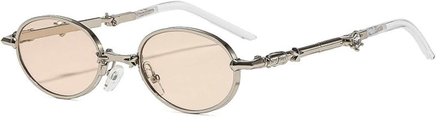 Willochra Ретро панк Складные солнцезащитные очки Винтаж Новые Женские Металлические Овальные Солнцезащитные Очки Классические Женские Очки с защитой от УФ-излучения UV400 и стразами, C3
Willochra Ретро панк Складные солнцезащитные очки Винтаж Новые Женские Металлические Овальные Солнцезащитные Очки Классические Женские Очки с защитой от УФ-излучения UV400 и стразами, C3