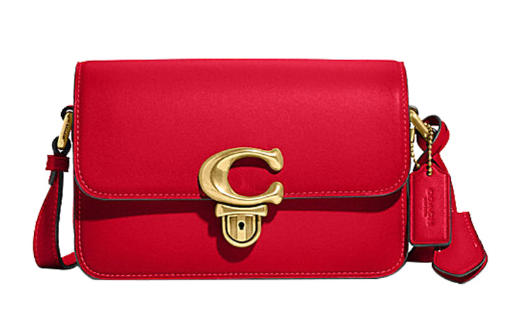 Студийная кожаная плечевая сумка через плечо женская красная COACH
Студийная кожаная плечевая сумка через плечо женская красная COACH