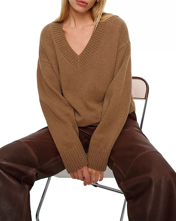 Свитер из кашемировой смеси Jadey Reformation, бежевый
Свитер из кашемировой смеси Jadey Reformation, бежевый