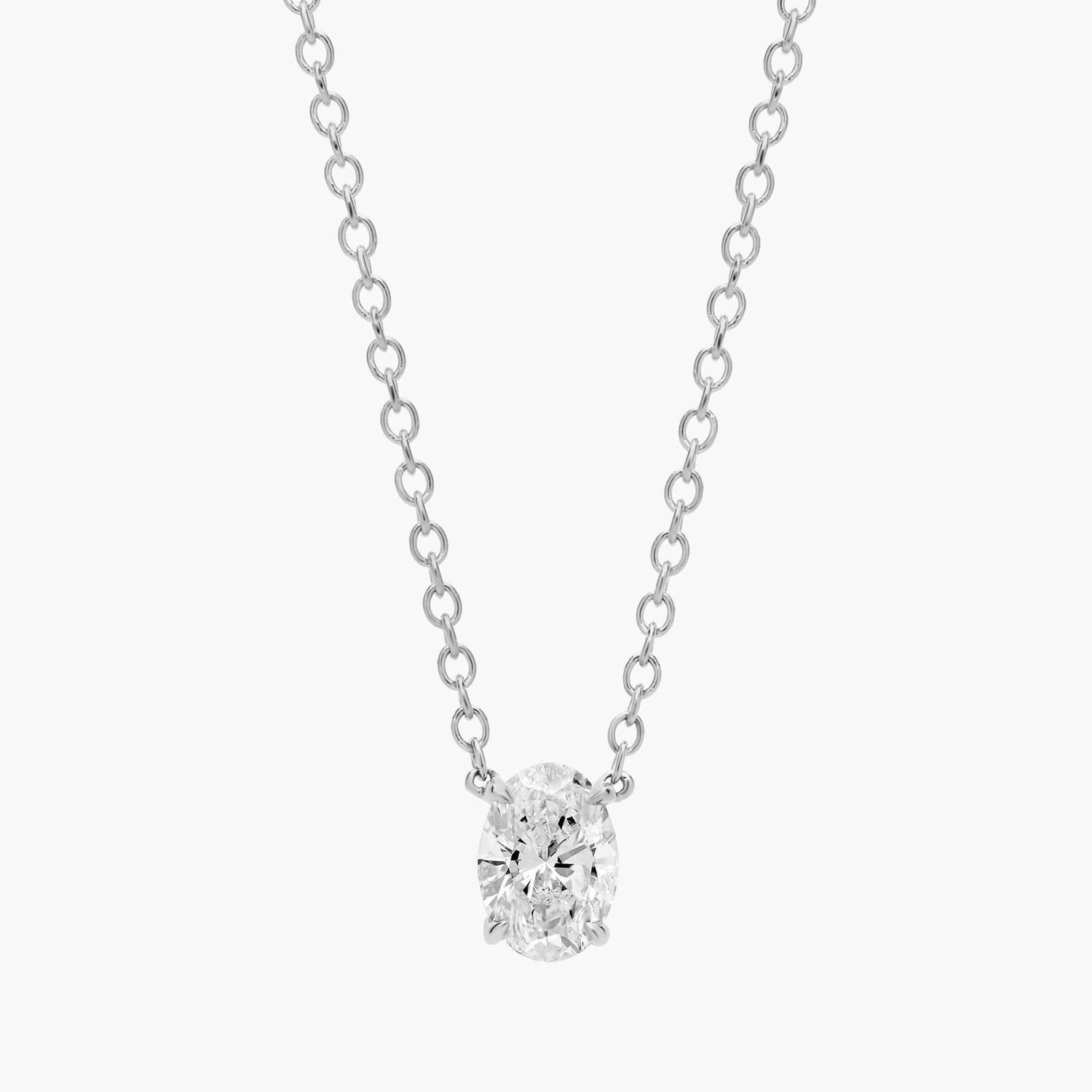 Подвеска с бриллиантом-солитером овальной огранки из белого золота 14 карат (1/2 карата Tw. - HI / SI1-SI2) Blue Nile
Подвеска с бриллиантом-солитером овальной огранки из белого золота 14 карат (1/2 карата Tw. - HI / SI1-SI2) Blue Nile