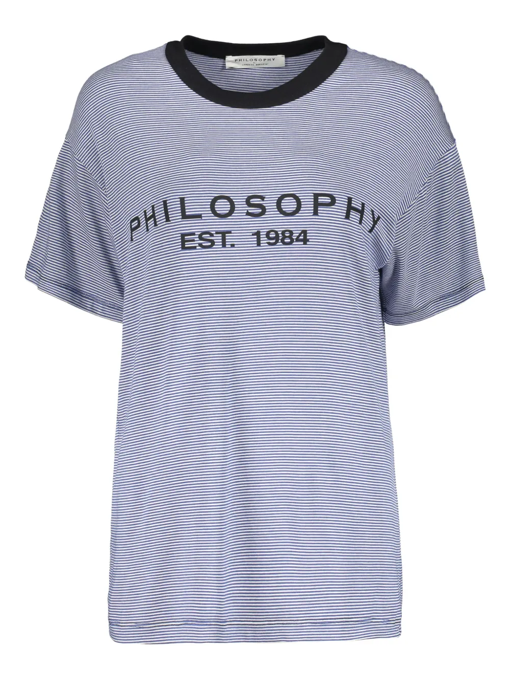 Полосатая футболка Philosophy Di Lorenzo Serafini, синий 
Полосатая футболка Philosophy Di Lorenzo Serafini, синий