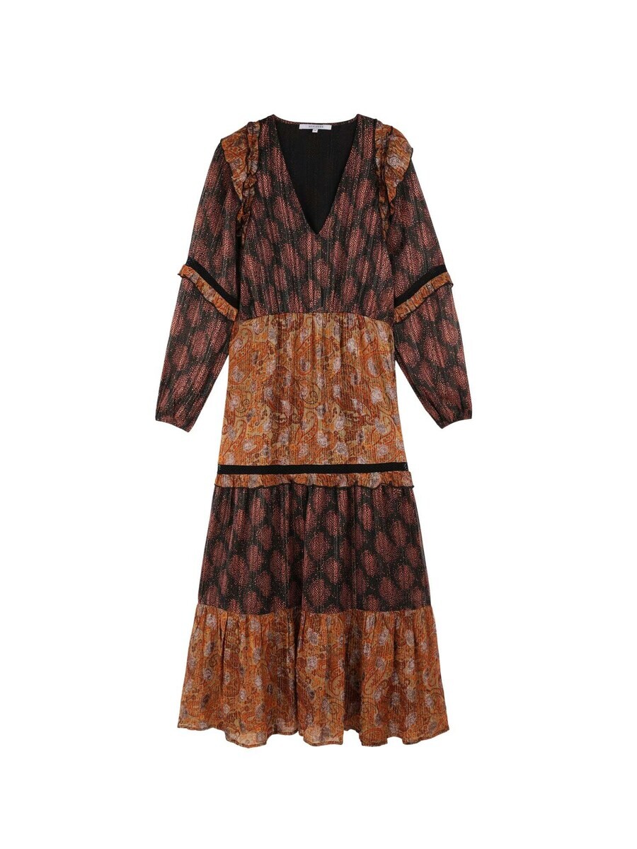 Платье макси Scalpers Dress, коричневый 
Платье макси Scalpers Dress, коричневый