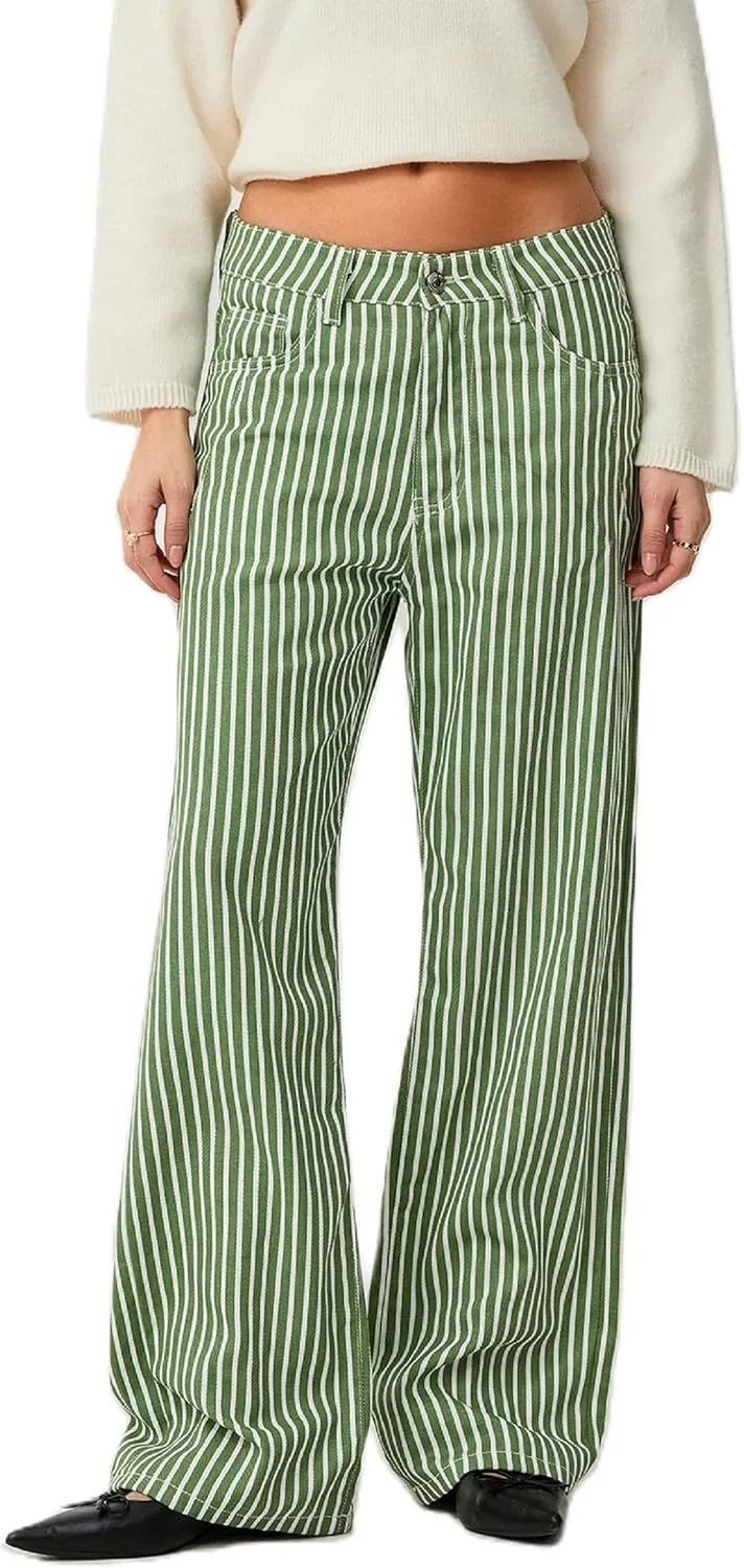 Женские джинсы UAURORAO в полоску, высокие, мешковатые, карго
Женские джинсы UAURORAO в полоску, высокие, мешковатые, карго