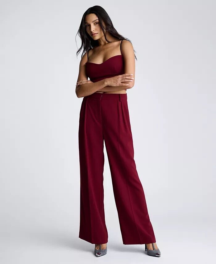 Бюстье-комбинезон и широкие брюки с высокой талией Kenneth Cole, красный
Бюстье-комбинезон и широкие брюки с высокой талией Kenneth Cole, красный