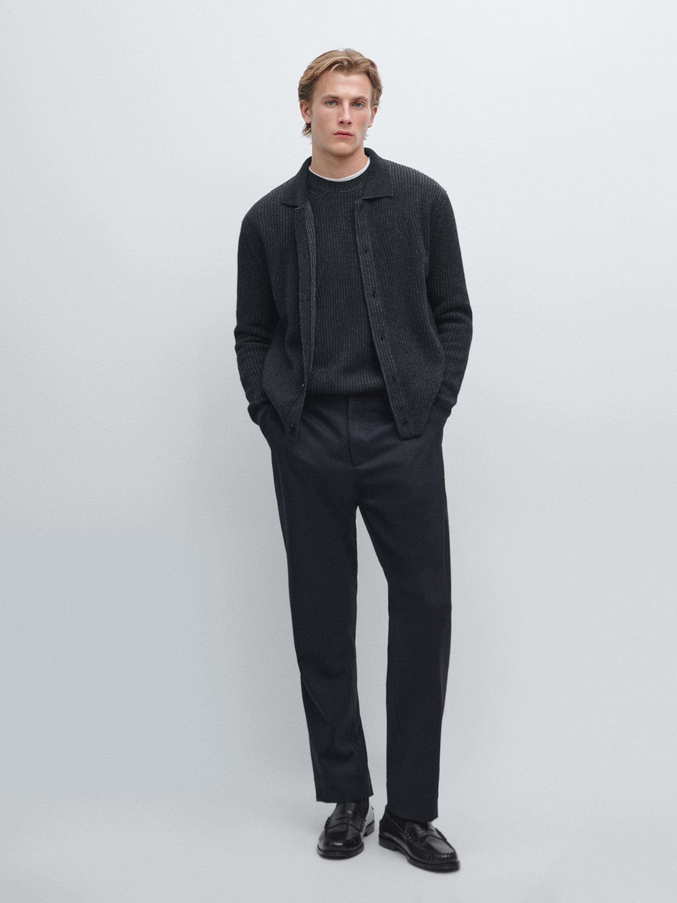 Кардиган из смесовой шерсти Massimo Dutti, темно-синий
Кардиган из смесовой шерсти Massimo Dutti, темно-синий