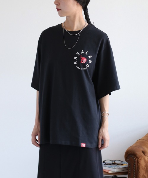 Футболка с коротким рукавом, хлопковый трикотаж, логотип Cepo, SASALABO, черный
Футболка с коротким рукавом, хлопковый трикотаж, логотип Cepo, SASALABO, черный