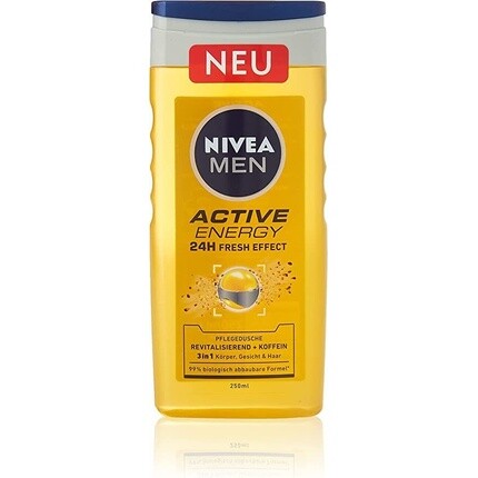 Мужской освежающий гель для душа Active Energy 250мл, Nivea
Мужской освежающий гель для душа Active Energy 250мл, Nivea