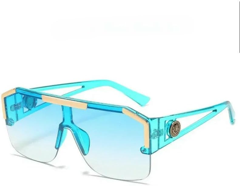 Женские солнцезащитные очки класса люкс, большие квадратные солнцезащитные очки, мужские винтажные очки увеличенного размера с защитой от УФ-излучения UV400 DMMWCX, Blue
Женские солнцезащитные очки класса люкс, большие квадратные солнцезащитные очки, мужские винтажные очки увеличенного размера с защитой от УФ-излучения UV400 DMMWCX, Blue