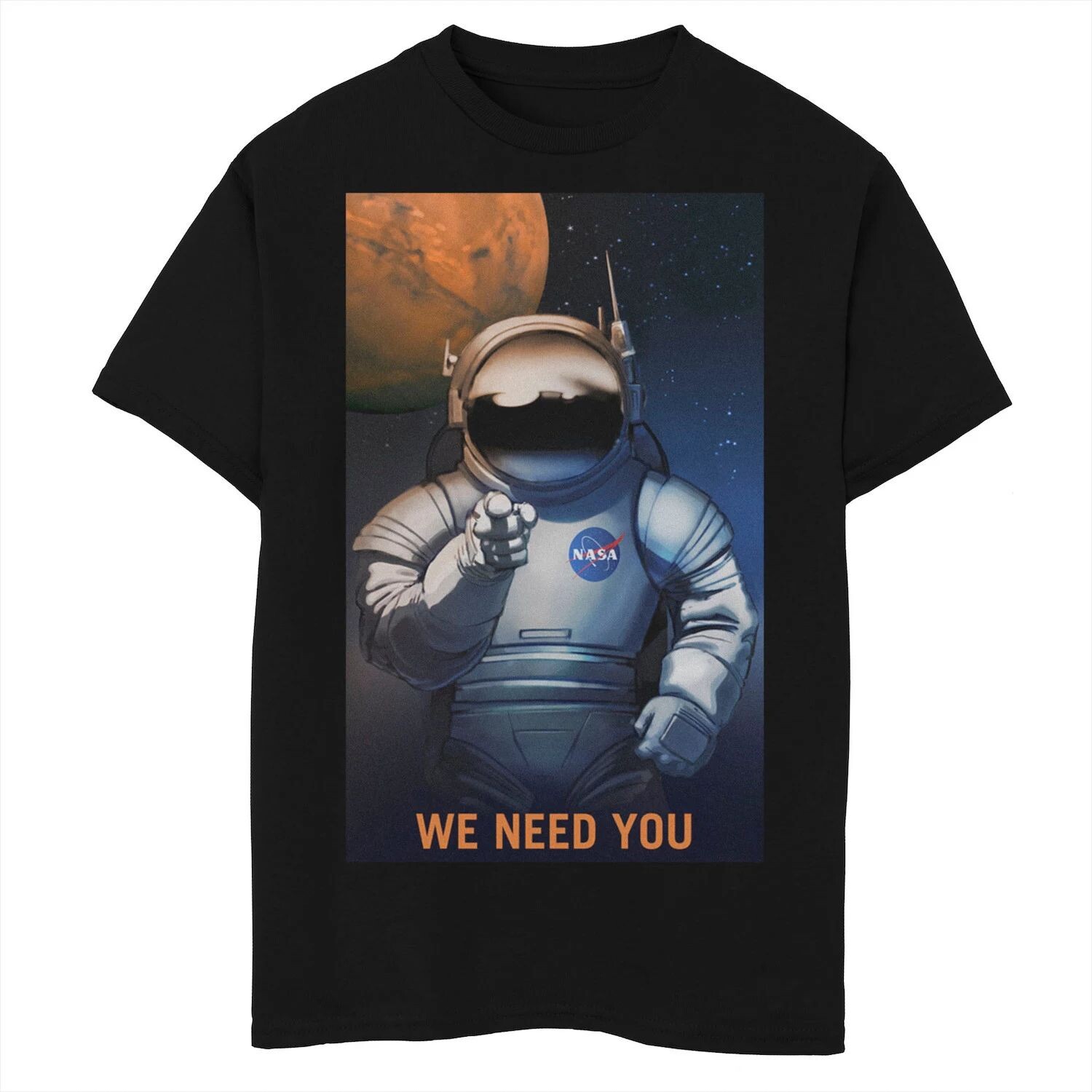 Футболка с рисунком для мальчиков 8–20 лет, НАСА «Ты нужен нам для набора на Марс» Licensed Character
Футболка с рисунком для мальчиков 8–20 лет, НАСА «Ты нужен нам для набора на Марс» Licensed Character