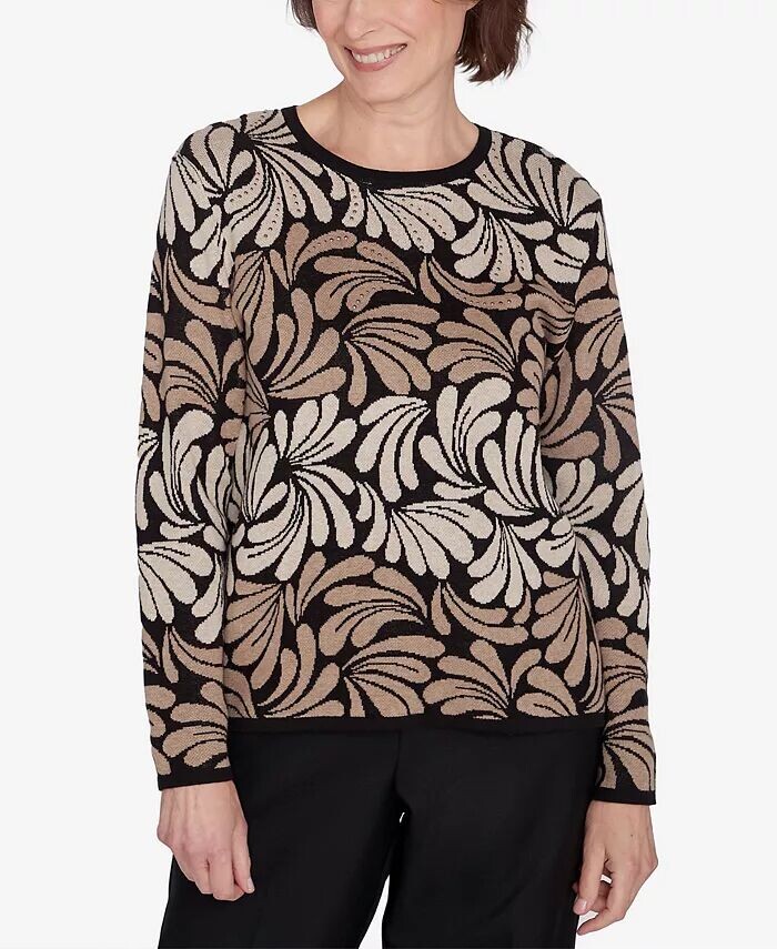 Petite Classics Geometric Ombréacute; Свитер со свитками Alfred Dunner, мультиколор
Petite Classics Geometric Ombréacute; Свитер со свитками Alfred Dunner, мультиколор