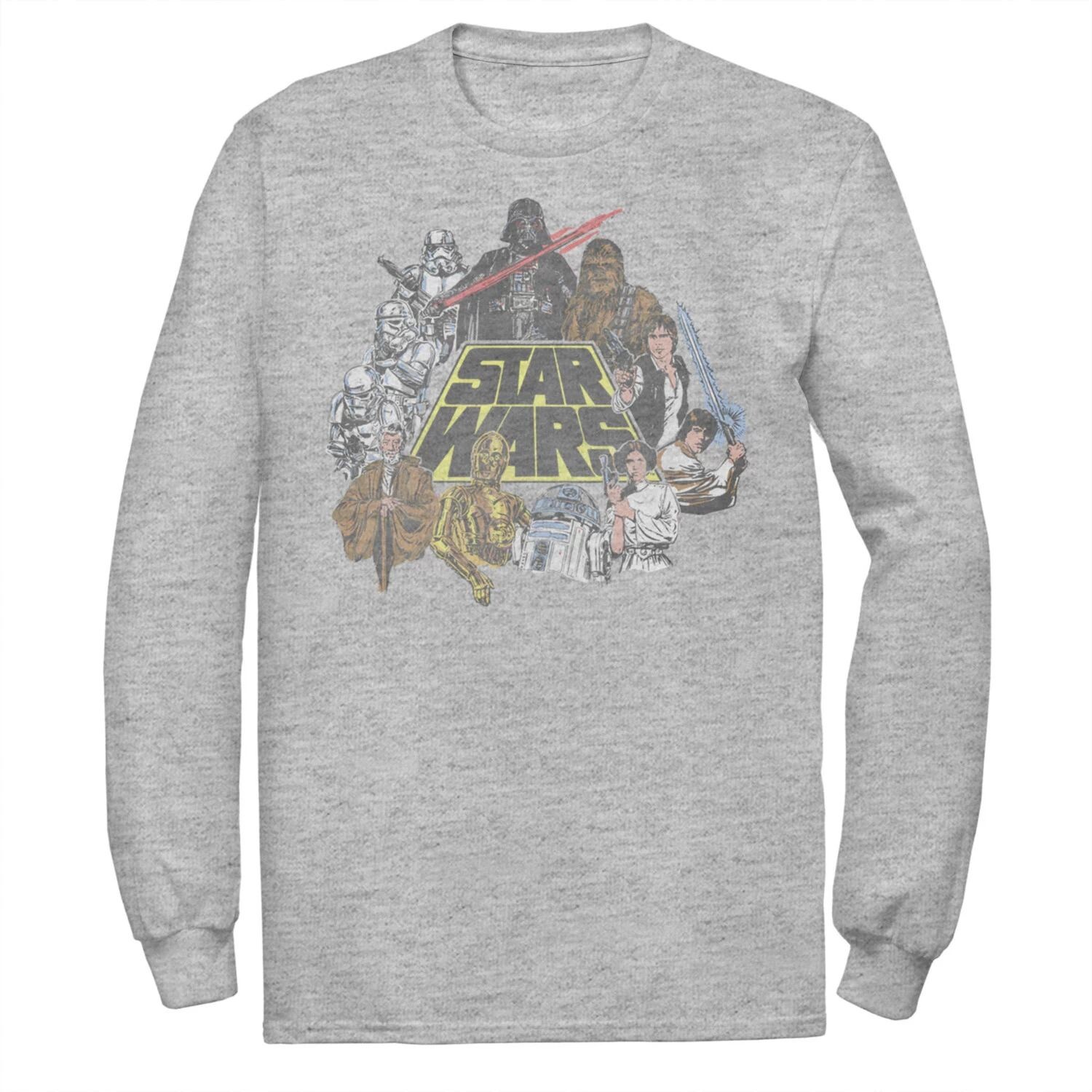 Мужская футболка с длинными рукавами и классическими персонажами «Звездных войн» Licensed Character
Мужская футболка с длинными рукавами и классическими персонажами «Звездных войн» Licensed Character