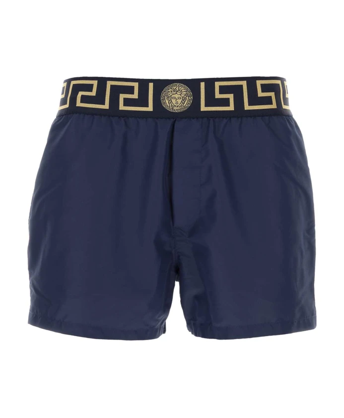 Синие плавки из полиэстера Versace, синий
Синие плавки из полиэстера Versace, синий