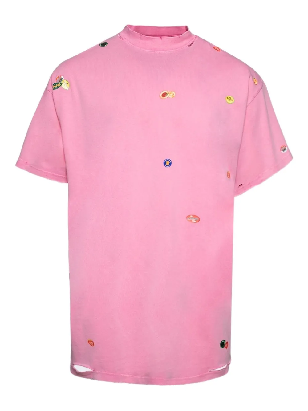 Футболка с фруктовой вышивкой BALENCIAGA, розовый
Футболка с фруктовой вышивкой BALENCIAGA, розовый