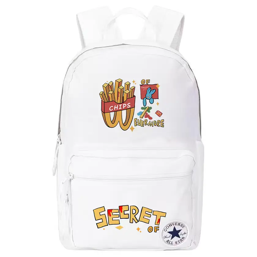 Converse Полиэстеровый рюкзак обычный унисекс белый, French Fries 
Converse Полиэстеровый рюкзак обычный унисекс белый, French Fries