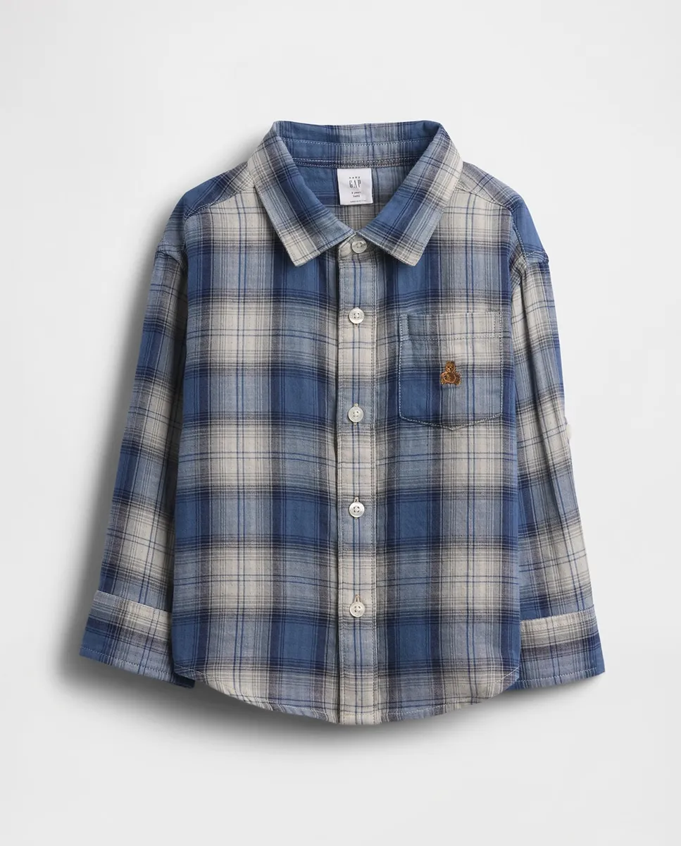 Детская рубашка в клетку с длинным рукавом Gap, мультиколор
Детская рубашка в клетку с длинным рукавом Gap, мультиколор
