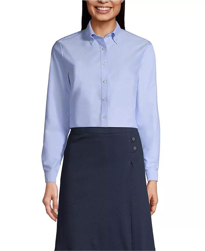 Женская рубашка-оксфорд с длинным рукавом Lands' End, синий
Женская рубашка-оксфорд с длинным рукавом Lands' End, синий