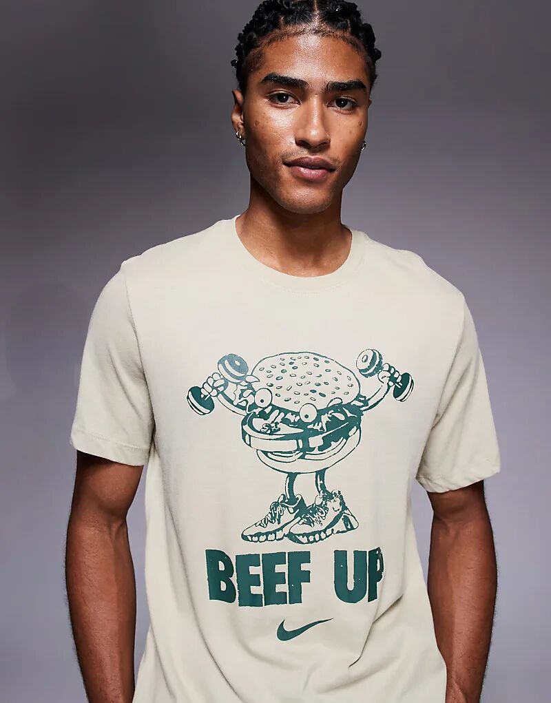 Футболка Nike Training Dri-FIT с принтом цвета хаки
Футболка Nike Training Dri-FIT с принтом цвета хаки