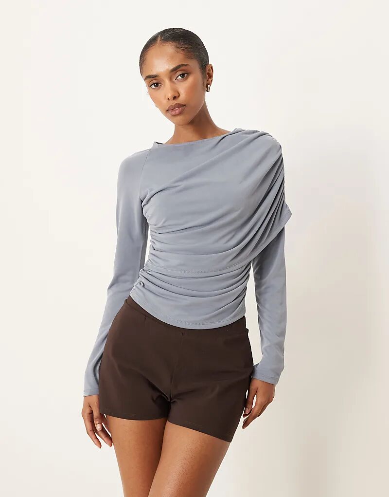 Лонгслив с длинными рукавами из модала ASOS DESIGN с запахом, сланцевого цвета
Лонгслив с длинными рукавами из модала ASOS DESIGN с запахом, сланцевого цвета