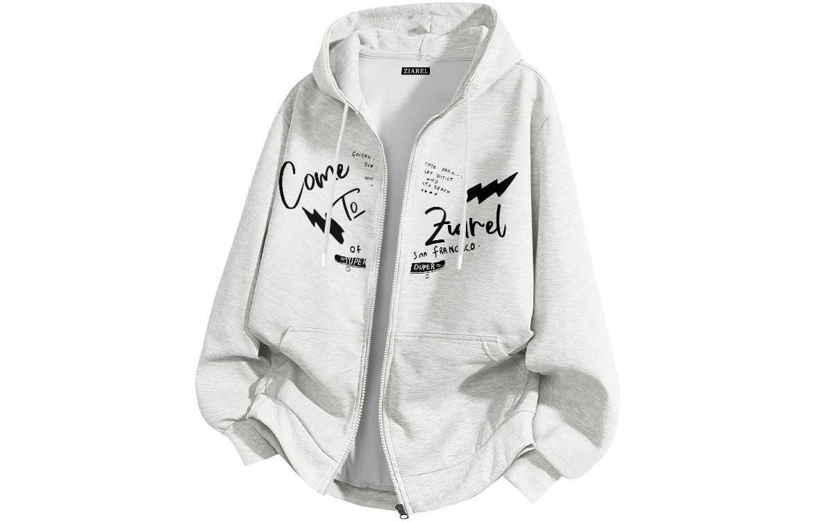 Толстовка Unisex Hooded Moderate Cardigan ZIAREL, белый heather серый
Толстовка Unisex Hooded Moderate Cardigan ZIAREL, белый heather серый