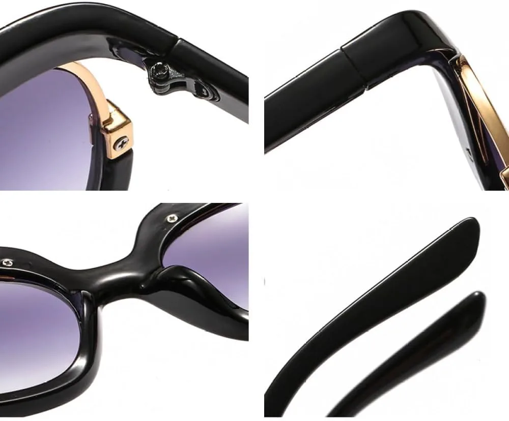 Крупные солнцезащитные очки в полуободковой оправе для женщин, роскошные черные солнцезащитные очки с защитой от УФ-излучения UV400 WNCKSQ, C1 Black-grey
Крупные солнцезащитные очки в полуободковой оправе для женщин, роскошные черные солнцезащитные очки с защитой от УФ-излучения UV400 WNCKSQ, C1 Black-grey