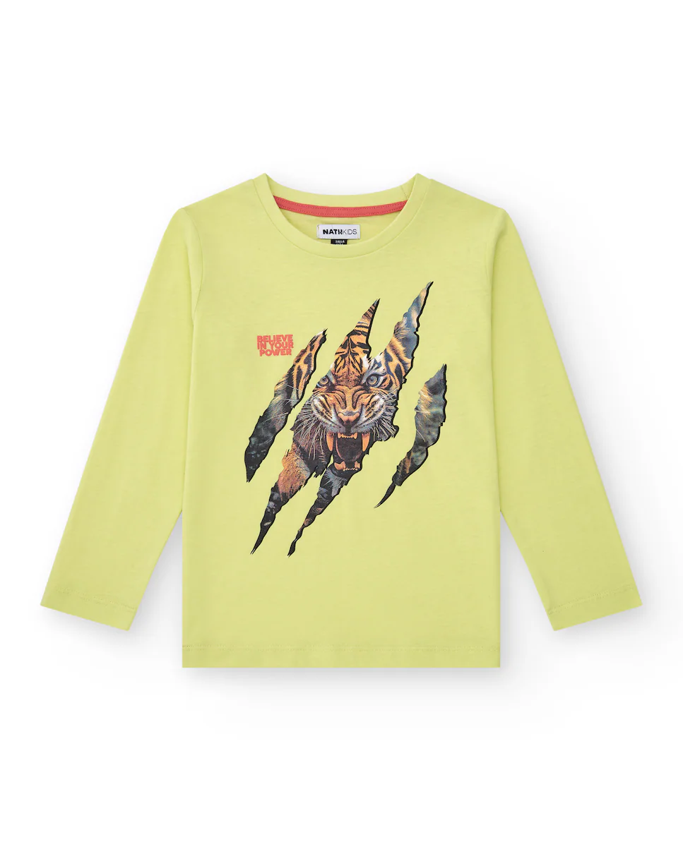 Футболка для мальчиков с длинными рукавами и принтом в виде когтей животных Tuc tuc, зеленый
Футболка для мальчиков с длинными рукавами и принтом в виде когтей животных Tuc tuc, зеленый