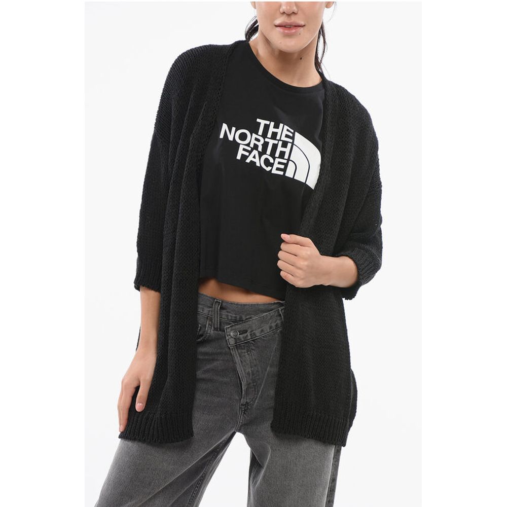 Кардиган из хлопковой смеси с открытым передом и рукавами 3/4 Roberto Collina, Black
Кардиган из хлопковой смеси с открытым передом и рукавами 3/4 Roberto Collina, Black