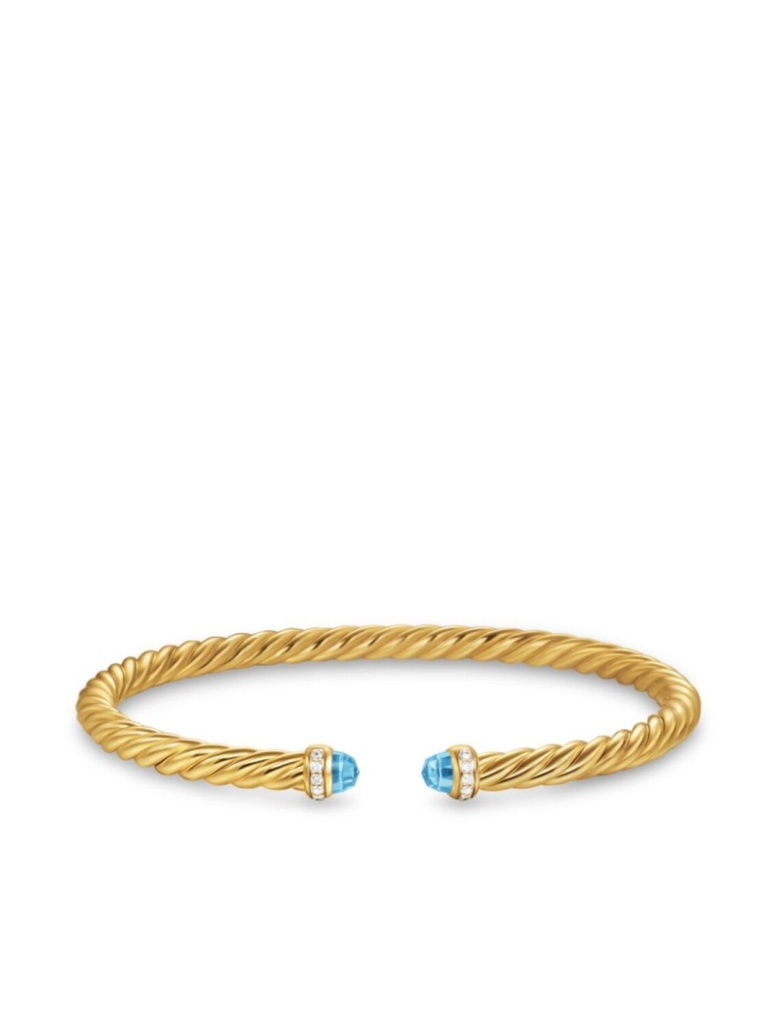 Браслет Cablespira из 18-каратного желтого золота с топазом и бриллиантами David Yurman, золотой
Браслет Cablespira из 18-каратного желтого золота с топазом и бриллиантами David Yurman, золотой