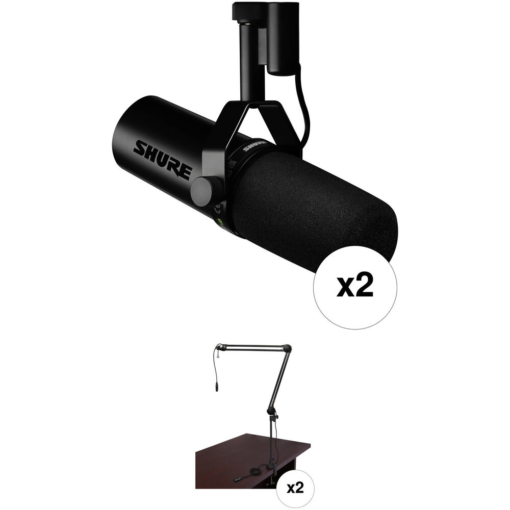 Shure SM7dB - комплект из 2-х ручного динамического вокального микрофона и вещательного микрофона
Shure SM7dB - комплект из 2-х ручного динамического вокального микрофона и вещательного микрофона