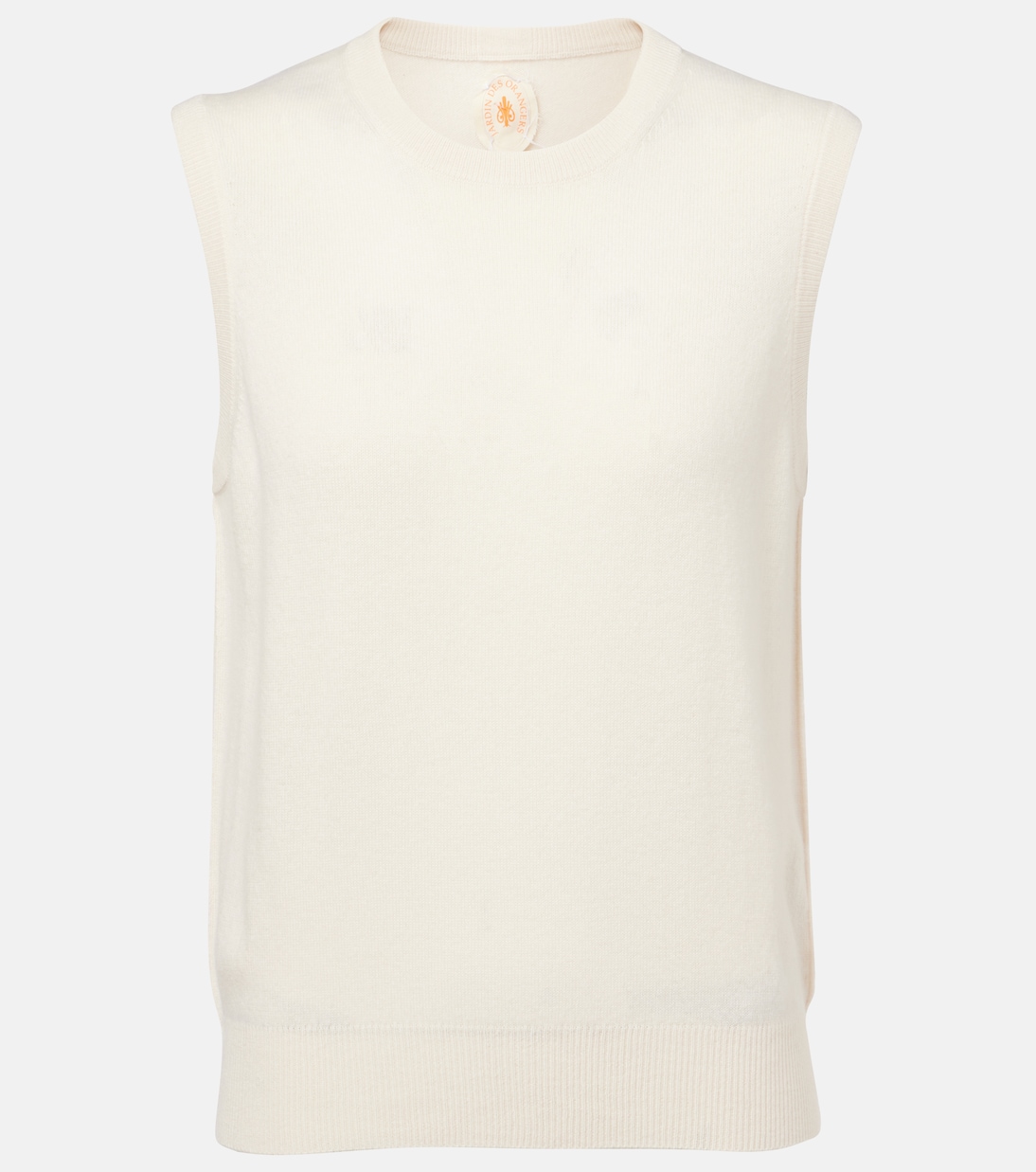 Вязаный жилет из шерсти и кашемира Jardin des Orangers, кремовый
Вязаный жилет из шерсти и кашемира Jardin des Orangers, кремовый